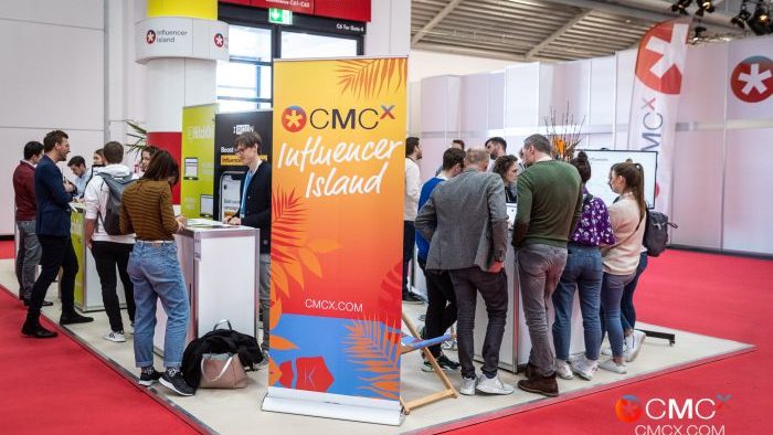 Die Influencer Island auf der CMCX.