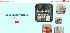 Screenshot Pinterest