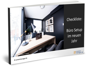 Checkliste Büro Setup neues Jahr